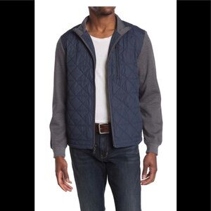 OXFORD mosby men’s  mixed media full zip jackets/L